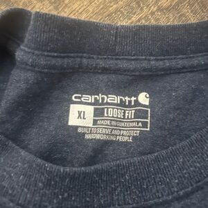 Carhartt Dark Blue Crew Neck Tee